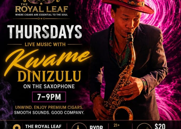 Kwame Dinizulu at The Royal Leaf